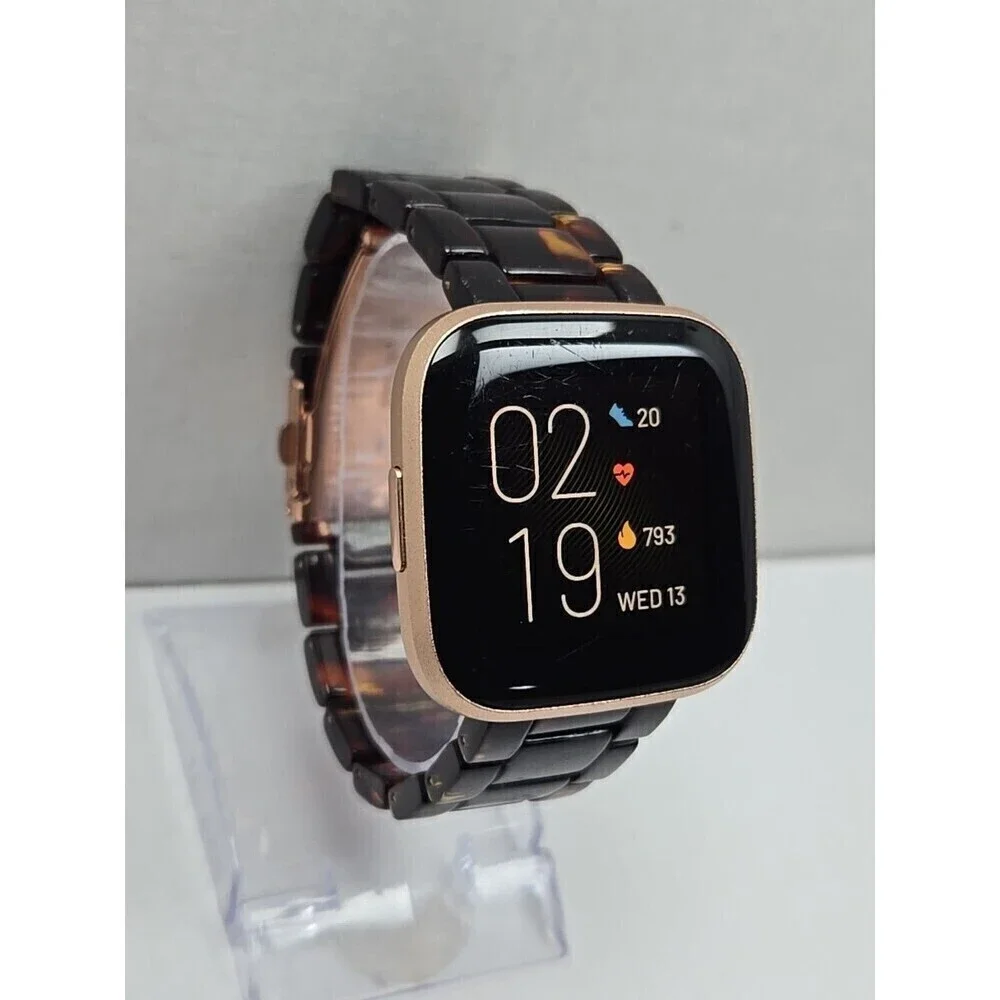 Fitbit Versa 2 Smartwatch Rose Gold 40mm Alexa WR50 Always On Display No Charger